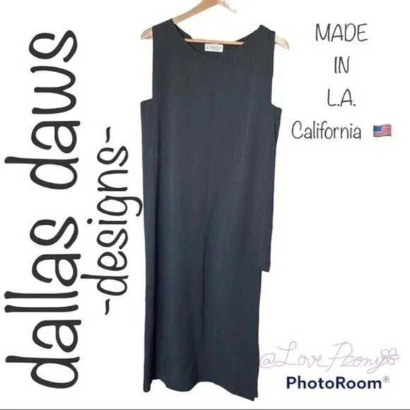 NEW Dallas Daws Minimalist Lagenlook Maxi Dress - Picture 1 of 14